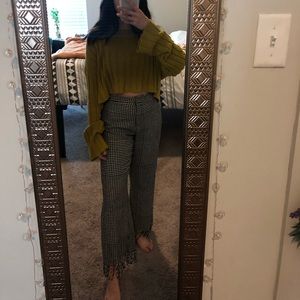 Knitted yellow Urban outfitters crop sweater